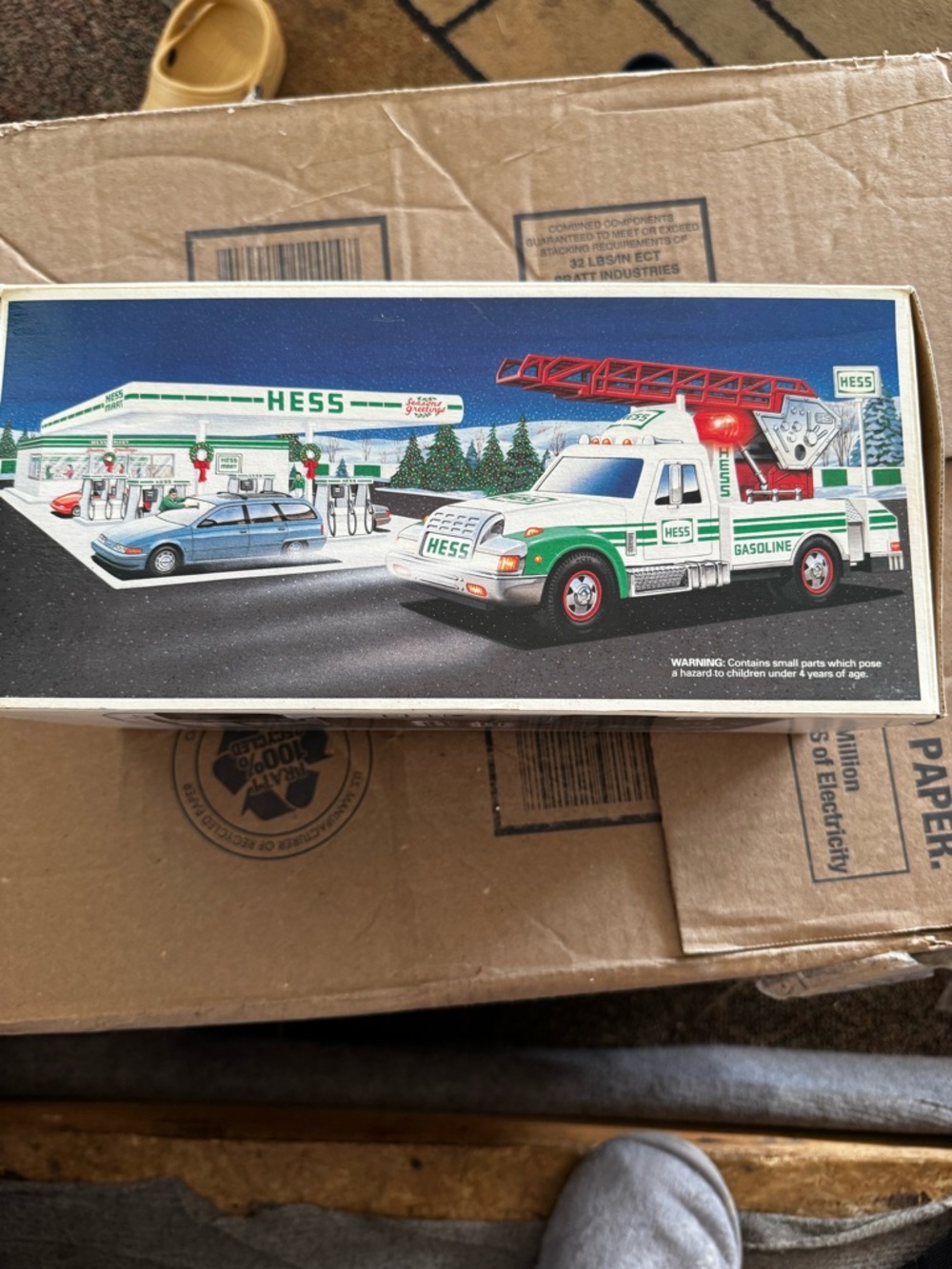 Hess Holiday Toy truck - White and Green